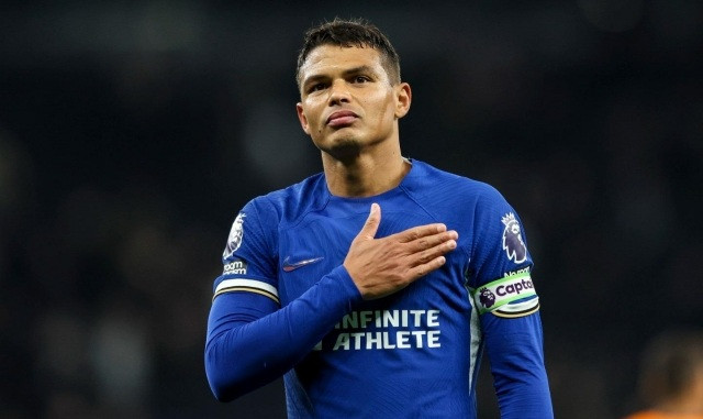Thiago Silva trong màu áo Chelsea