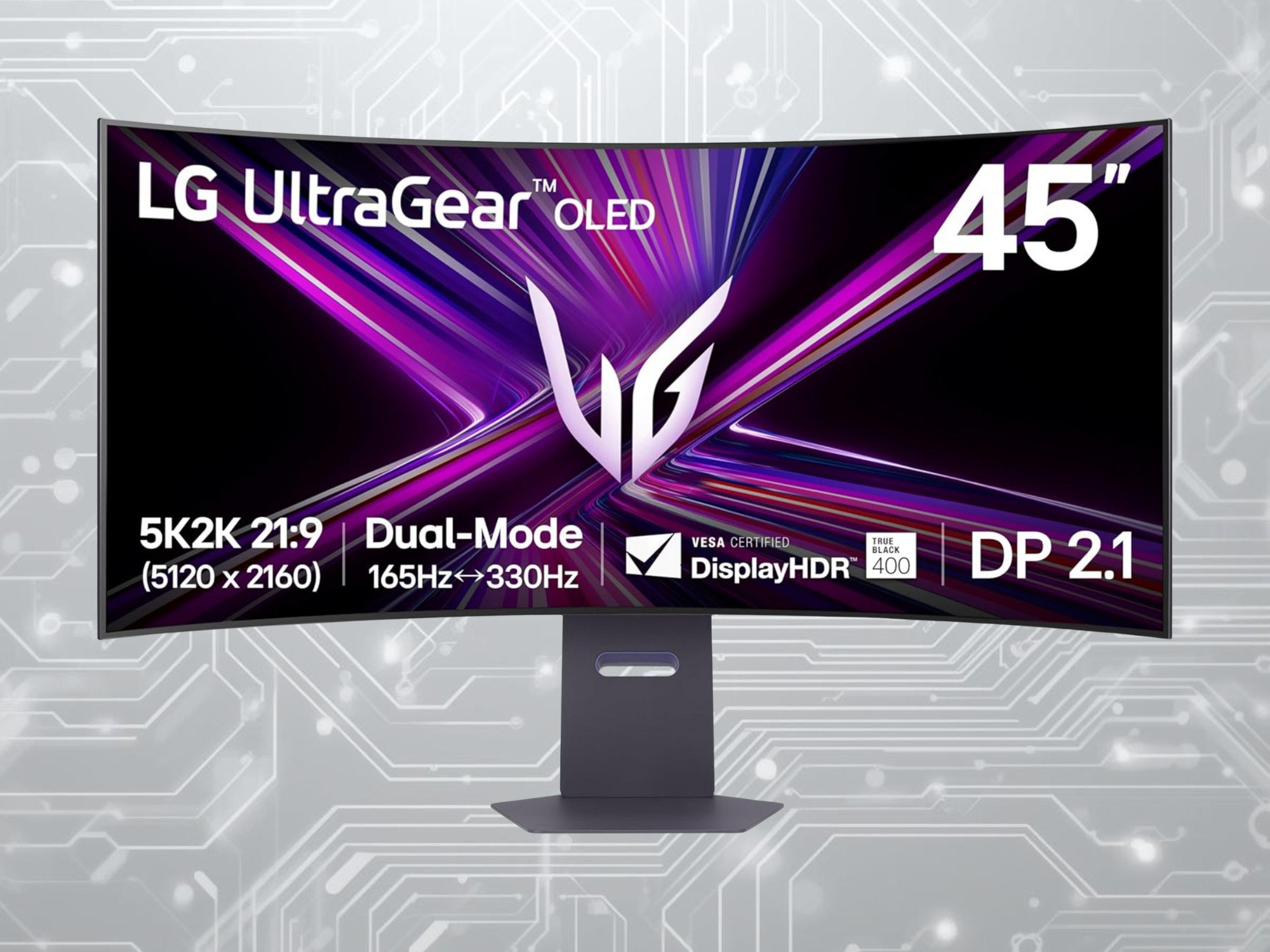 Mặt trước màn hình chơi game LG 45GX950A OLED 45 inch độ phân giải 5K2K