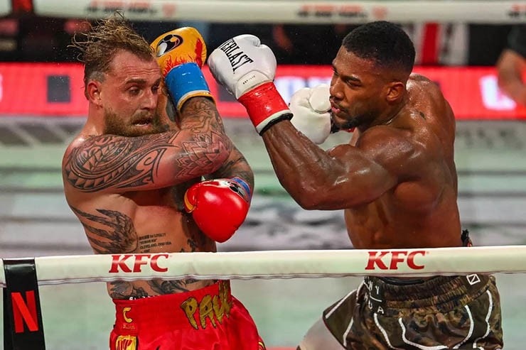 Jake Paul bị Joshua đấm gục