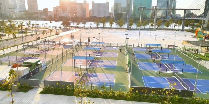 Sân pickleball tại các thành phố lớn