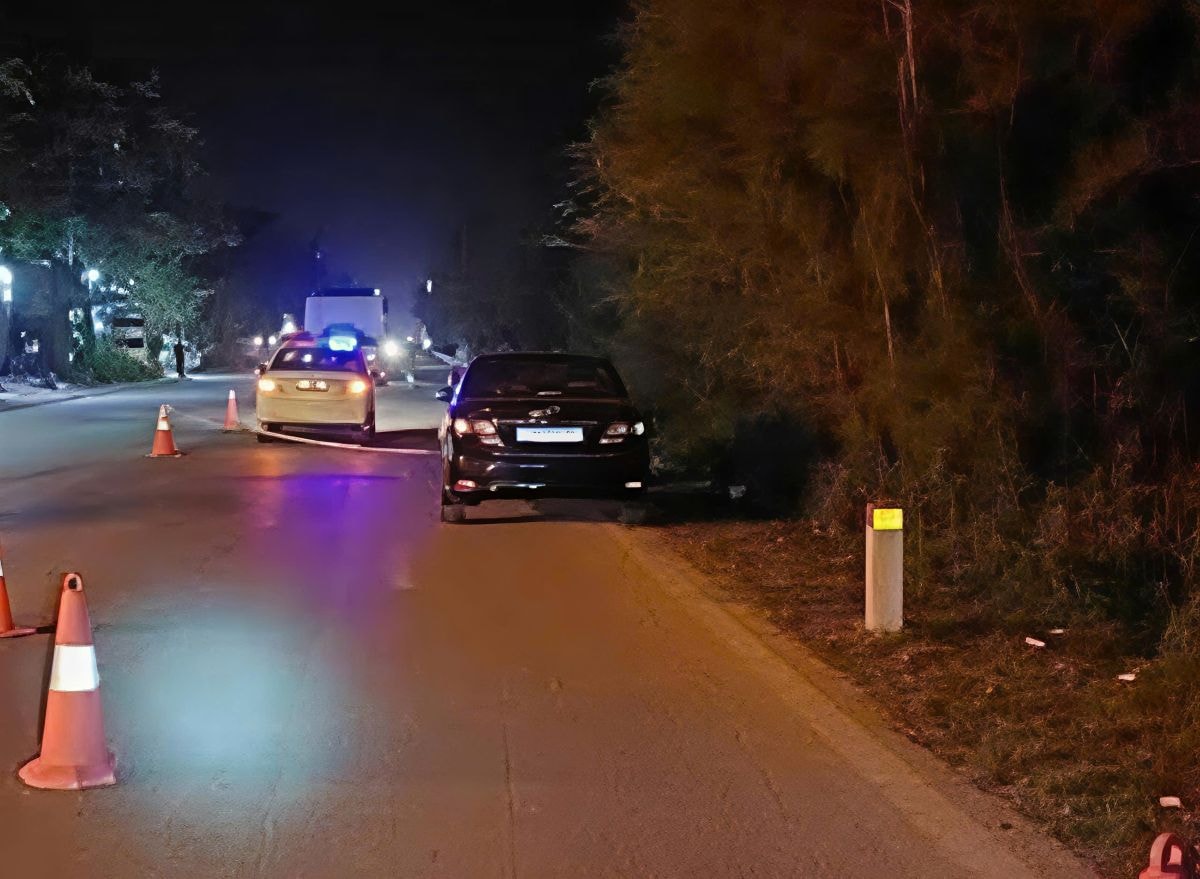 Hiện trường vụ tai nạn giao thông trên quốc lộ 37 đoạn qua xã Gia Phúc, Hải Phòng