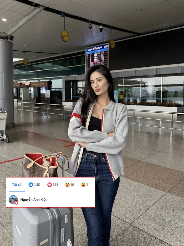 Bạn trai Ý Nhi thả tim ủng hộ nàng hậu trên mạng xã hội