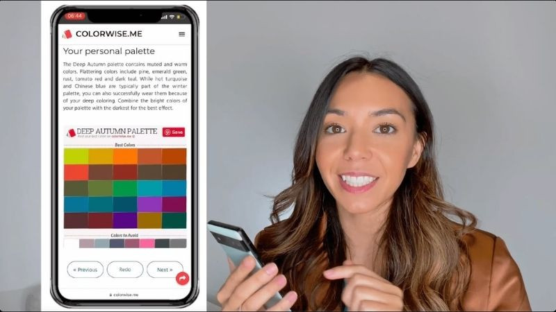 Công cụ xác định tone da Website Colorwise.me