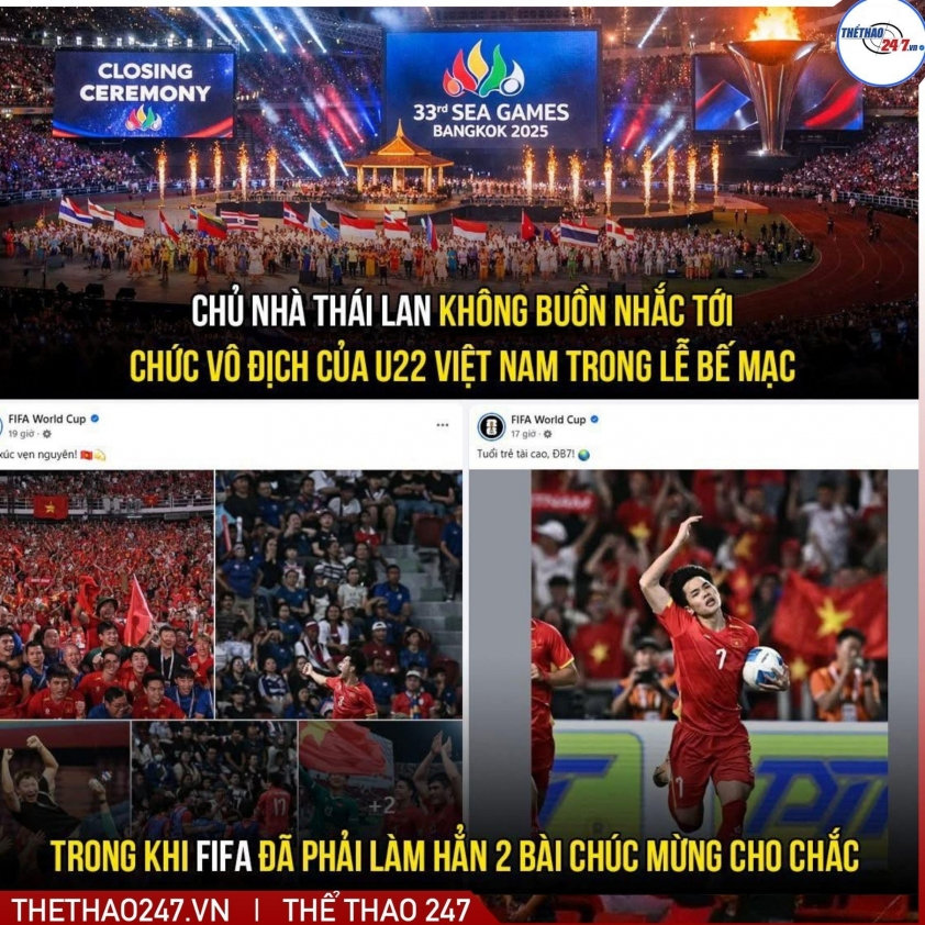 FIFA đăng bài tôn vinh đội tuyển U22 Việt Nam và cầu thủ Nguyễn Đình Bắc