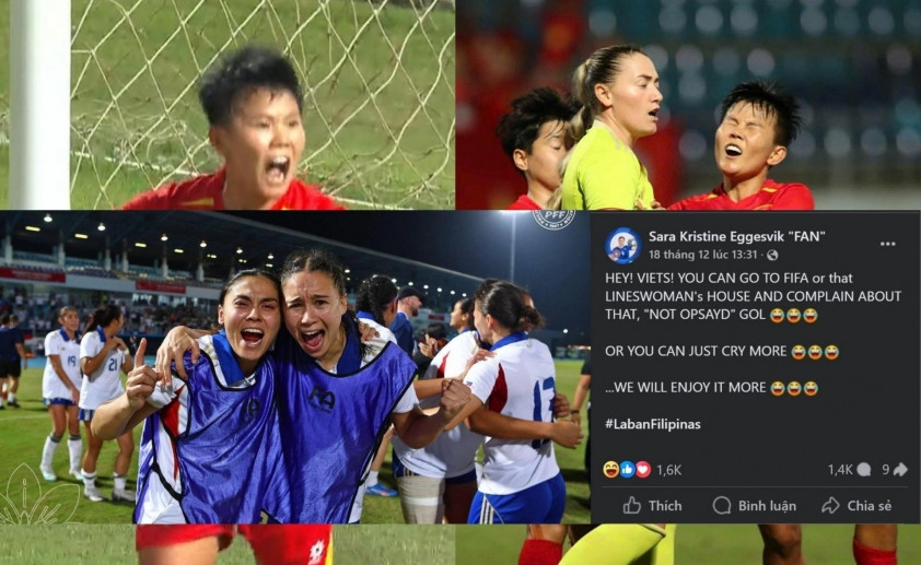 Dòng trạng thái mỉa mai trên mạng xã hội nhắm vào người hâm mộ Việt Nam