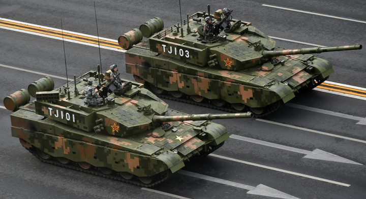 Xe tăng chiến đấu chủ lực Type 99A của quân đội Trung Quốc.