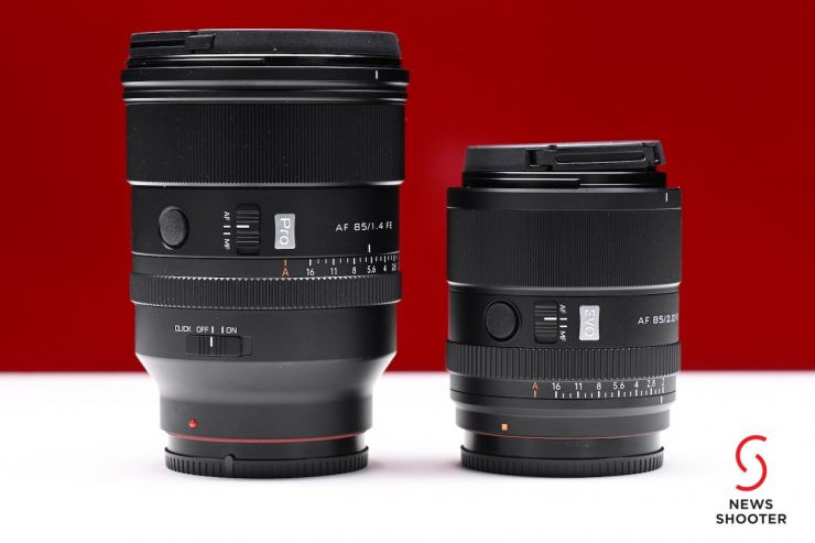 So sánh kích thước Viltrox AF 85mm F2.0 EVO và bản F1.4 Pro