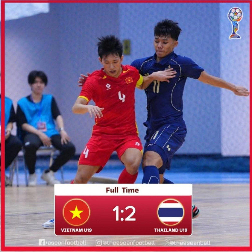 U19 futsal Việt Nam đối đầu U19 Thái Lan tại giải vô địch Đông Nam Á