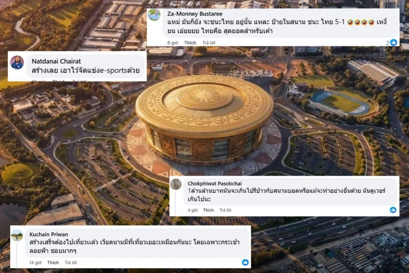 Sự quan tâm của cộng đồng mạng khu vực đối với dự án sân vận động của Việt Nam