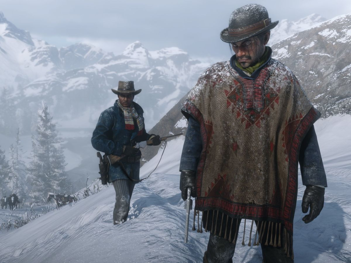 Hình ảnh Charles và Lenny trong trò chơi Red Dead Redemption 2