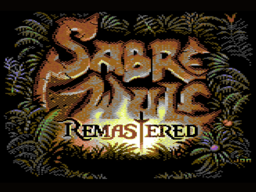 Màn hình tiêu đề của Sabre Wulf Remastered