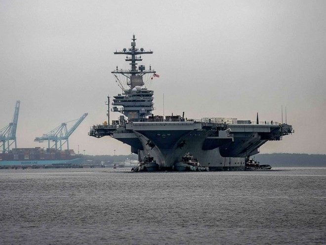 Tàu sân bay USS George H.W. Bush tham gia thử nghiệm UAWC