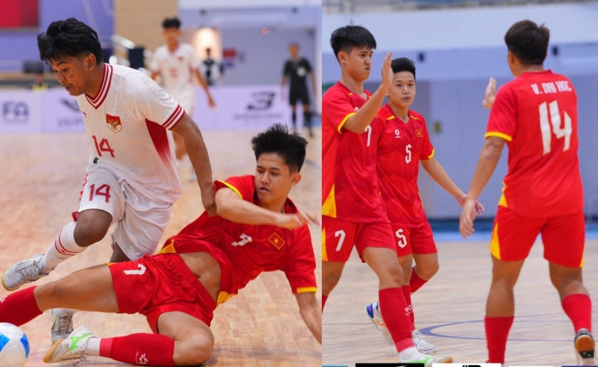 U19 futsal Việt Nam thất bại 3-7 trước Indonesia