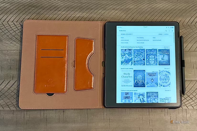 Sử dụng bao da bảo vệ Kindle
