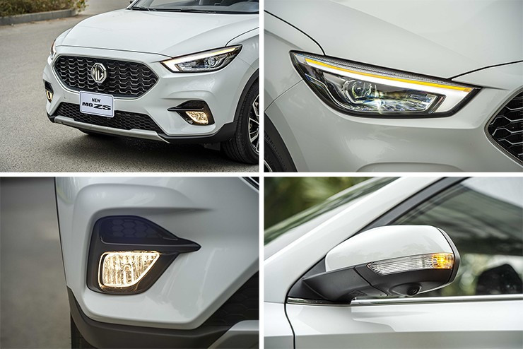 Thiết kế đầu xe MG ZS 2025 với lưới tản nhiệt 3D
