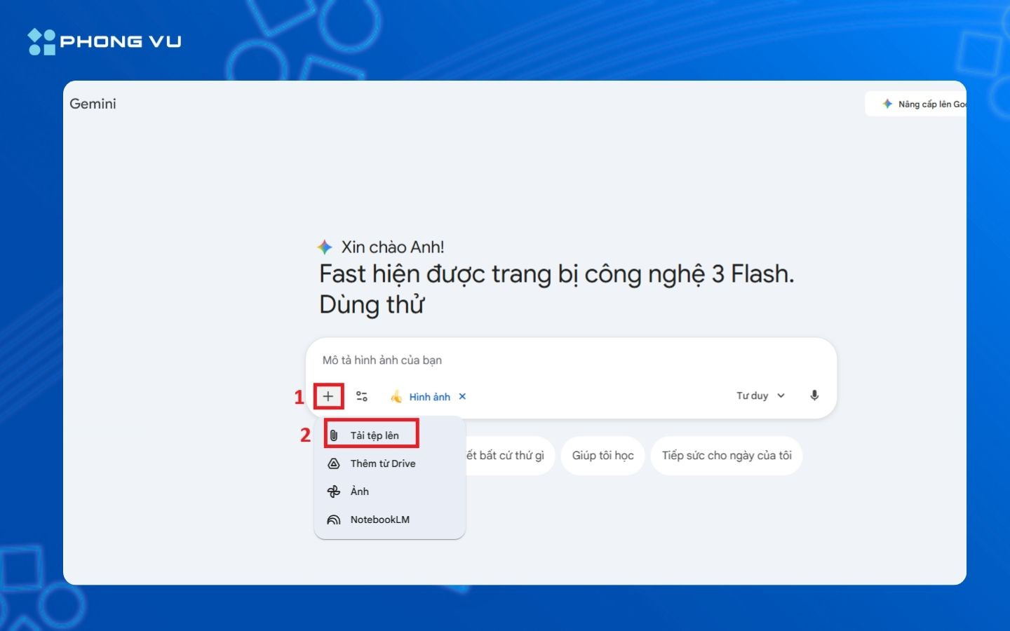 Tải ảnh gốc để AI tham chiếu gương mặt