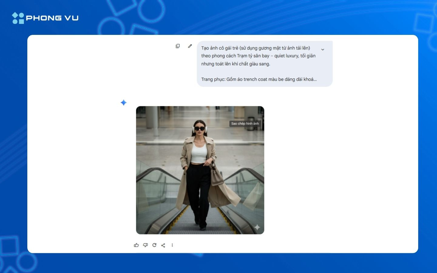 Kết quả trả về từ Gemini AI sau khi xử lý prompt