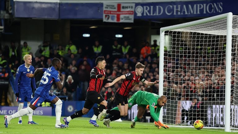 Trận hòa 2-2 đầy kịch tính giữa Chelsea và Bournemouth tại Stamford Bridge
