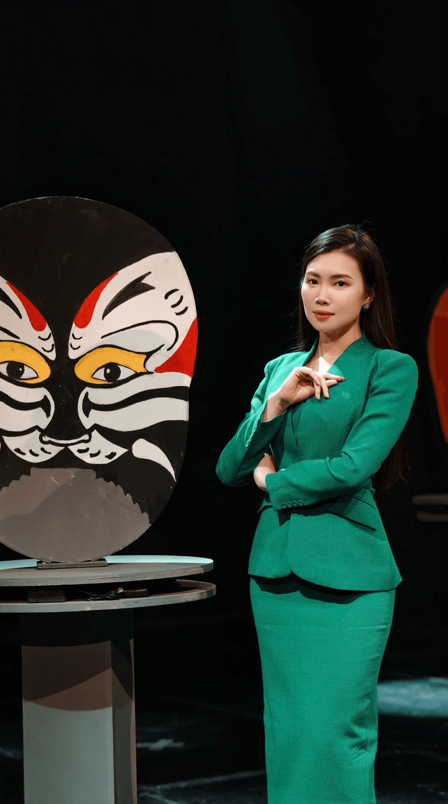 BTV Diệp Anh tại hiện trường