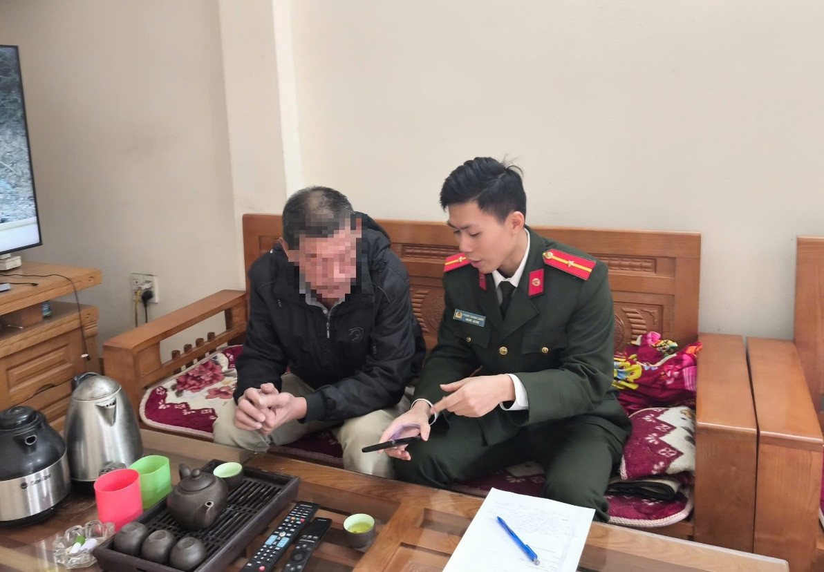 Công an phường Cẩm Phả tuyên truyền phòng chống lừa đảo mạng