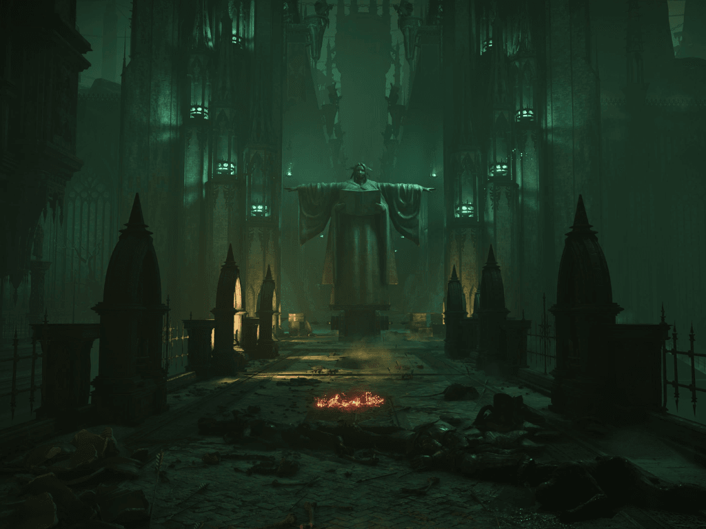 A screengrab from Demon Souls running on a PS5 console (image source: r/PS5)