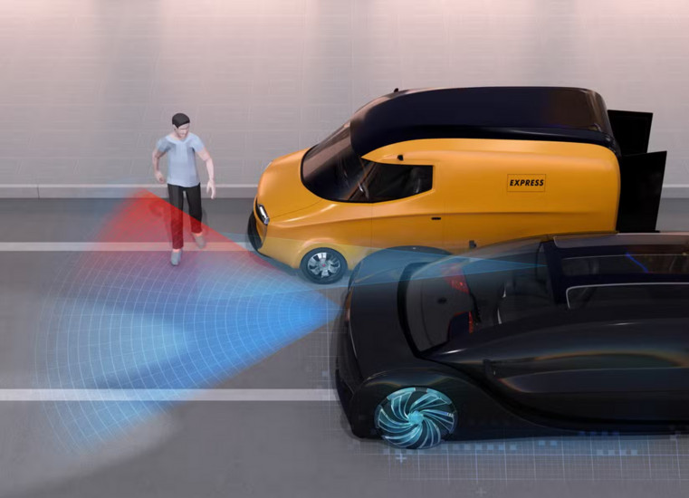 Minh họa hệ thống phanh khẩn cấp tự động AEB