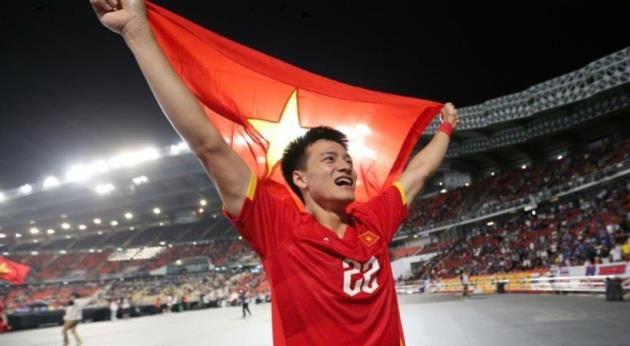 Tiền đạo Nguyễn Thanh Nhàn trong màu áo U23 Việt Nam