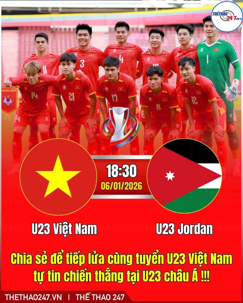 Lịch thi đấu của U23 Việt Nam tại VCK U23 châu Á 2026
