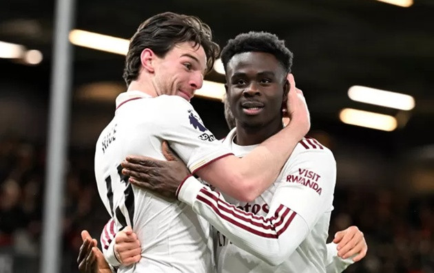 Cú đúp của Rice khẳng định giá trị thủ lĩnh tại Arsenal