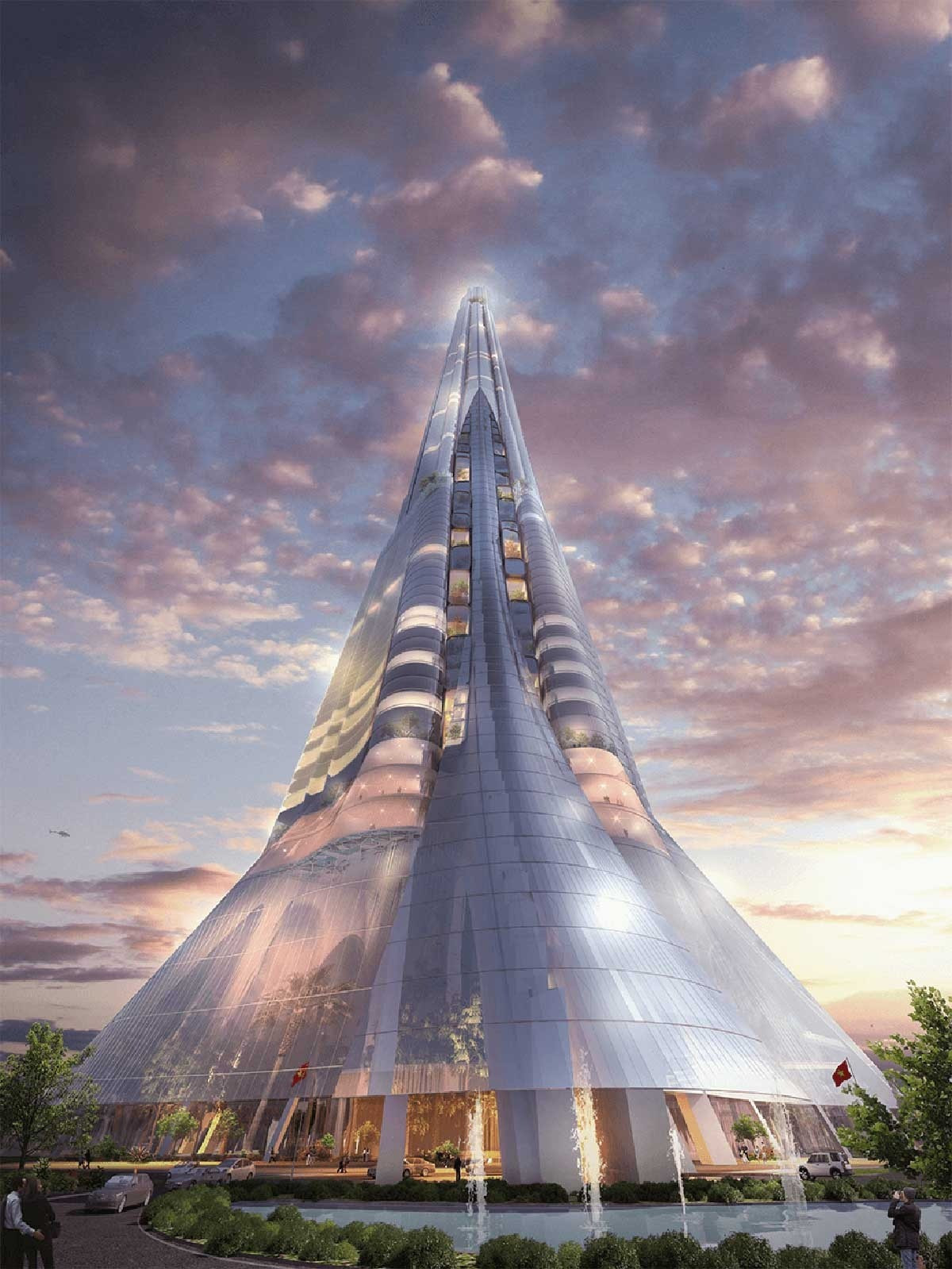 Phối cảnh dự án Phương Trạch Tower 108 tầng