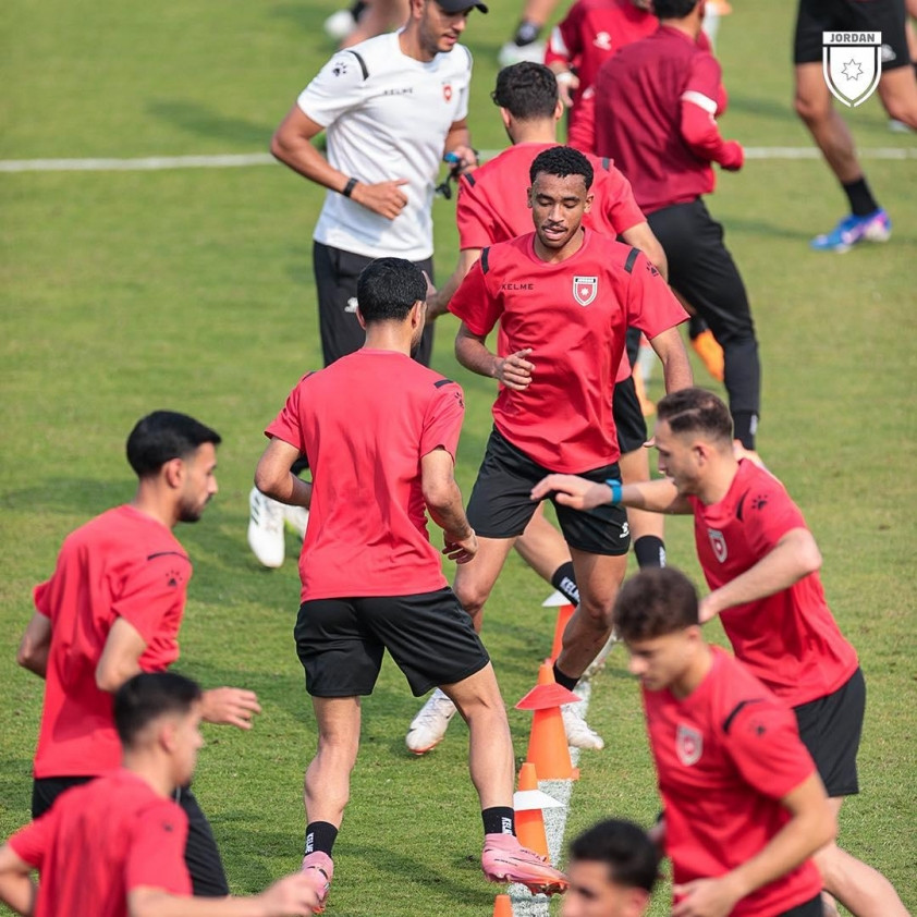 Các cầu thủ U23 Jordan thi đấu tại vòng loại