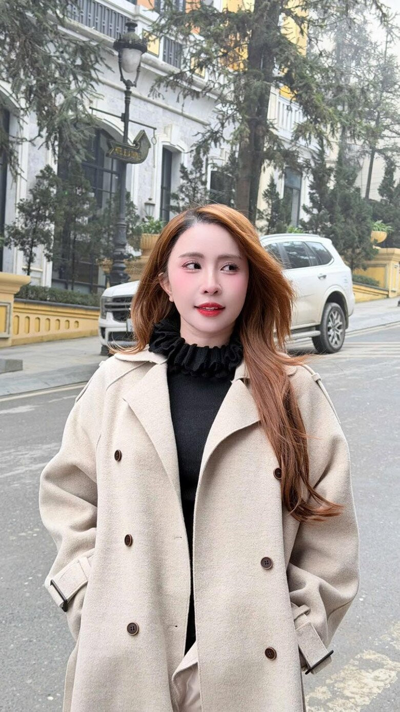 Quỳnh Nga trong chuyến du lịch Sapa.