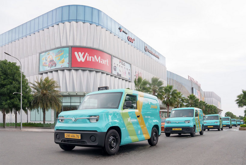 Dịch vụ vận chuyển hàng hóa bằng xe tải điện Green SM Van tại Hà Nội