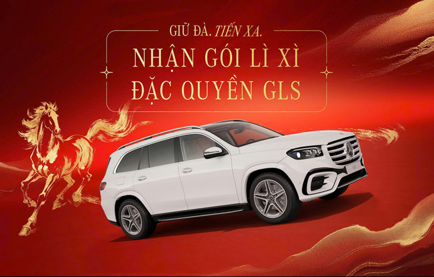 Dòng xe SUV hạng sang GLS 450 4MATIC nhận ưu đãi bảo hiểm vật chất