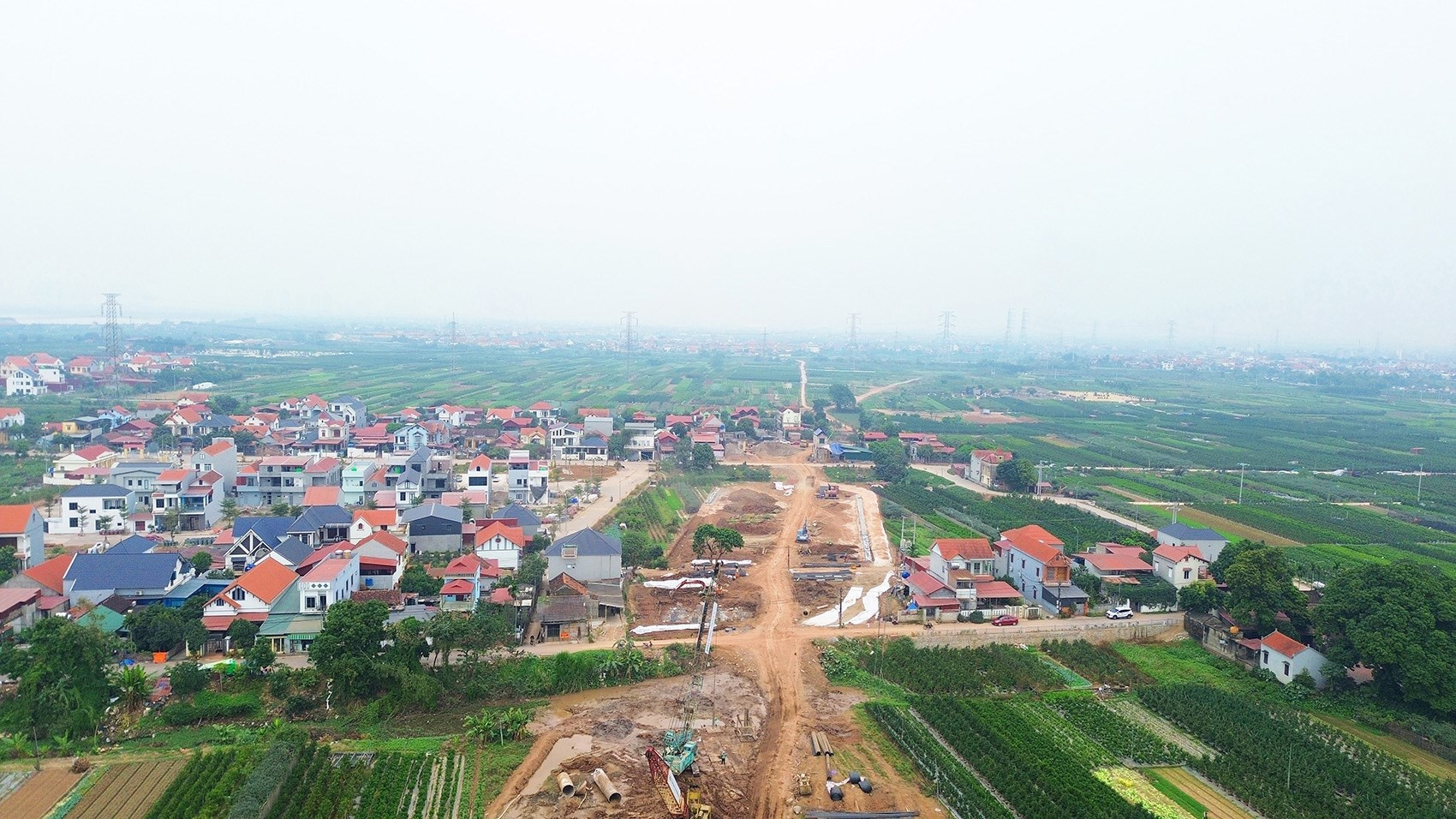 Vị trí cầu Mễ Sở bắc qua sông Hồng
