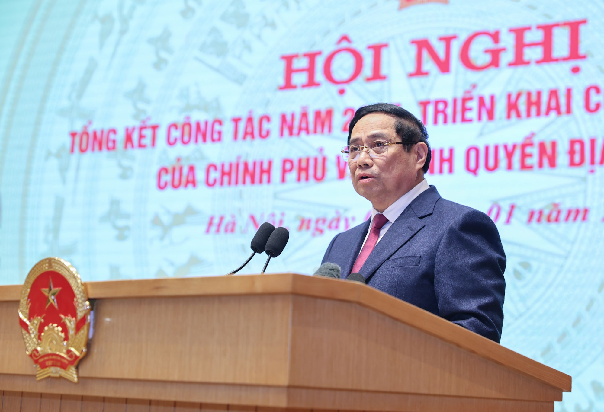 Tổng Bí thư Tô Lâm và các đồng chí lãnh đạo chủ chốt dự Hội nghị toàn quốc Chính phủ và chính quyền địa phương- Ảnh 3.