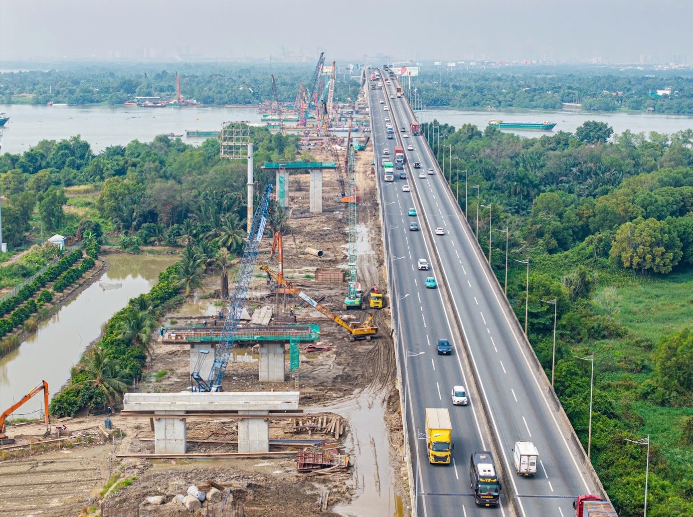 Tiến độ thi công cao tốc TP.HCM - Long Thành phía Đồng Nai