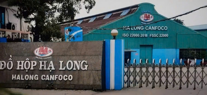 Địa điểm tiêu thụ thực phẩm bẩn là Công ty cổ phần đồ hộp Hạ Long