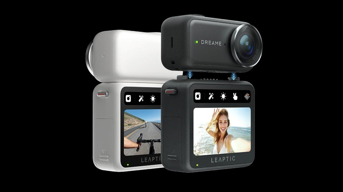Dreame Leaptic Cube là mẫu camera hành động đầu tiên của hãng với thiết kế mô-đun tháo rời.