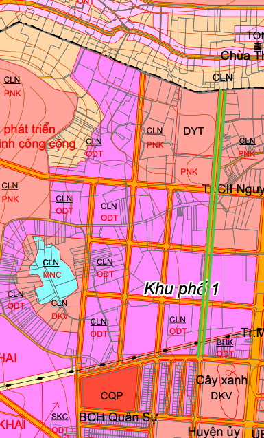 Sơ đồ tuyến đường gần chùa Thiện Tâm