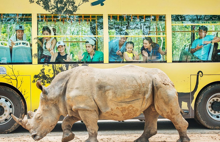 Màn biểu diễn xiếc thú tại Vinpearl Safari Phú Quốc
