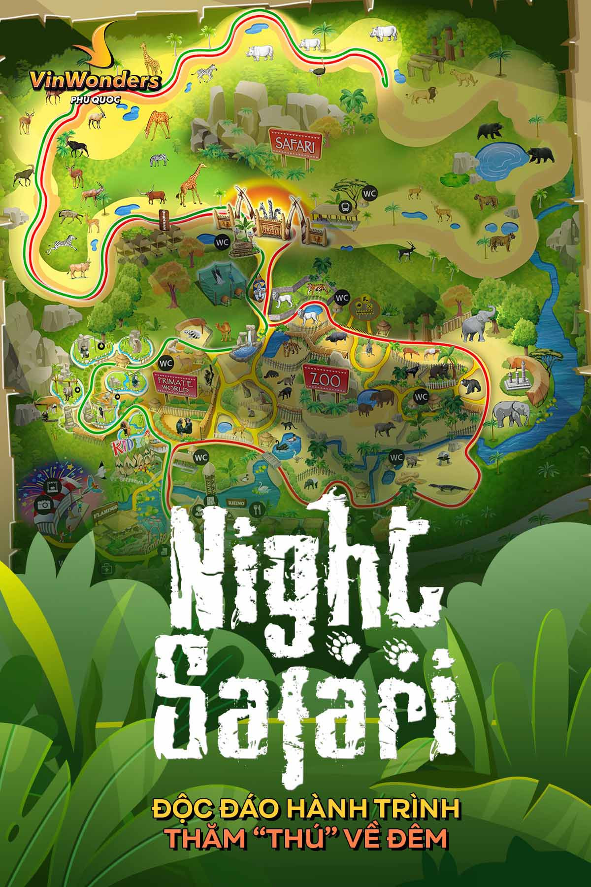 Night Safari Phú Quốc về đêm