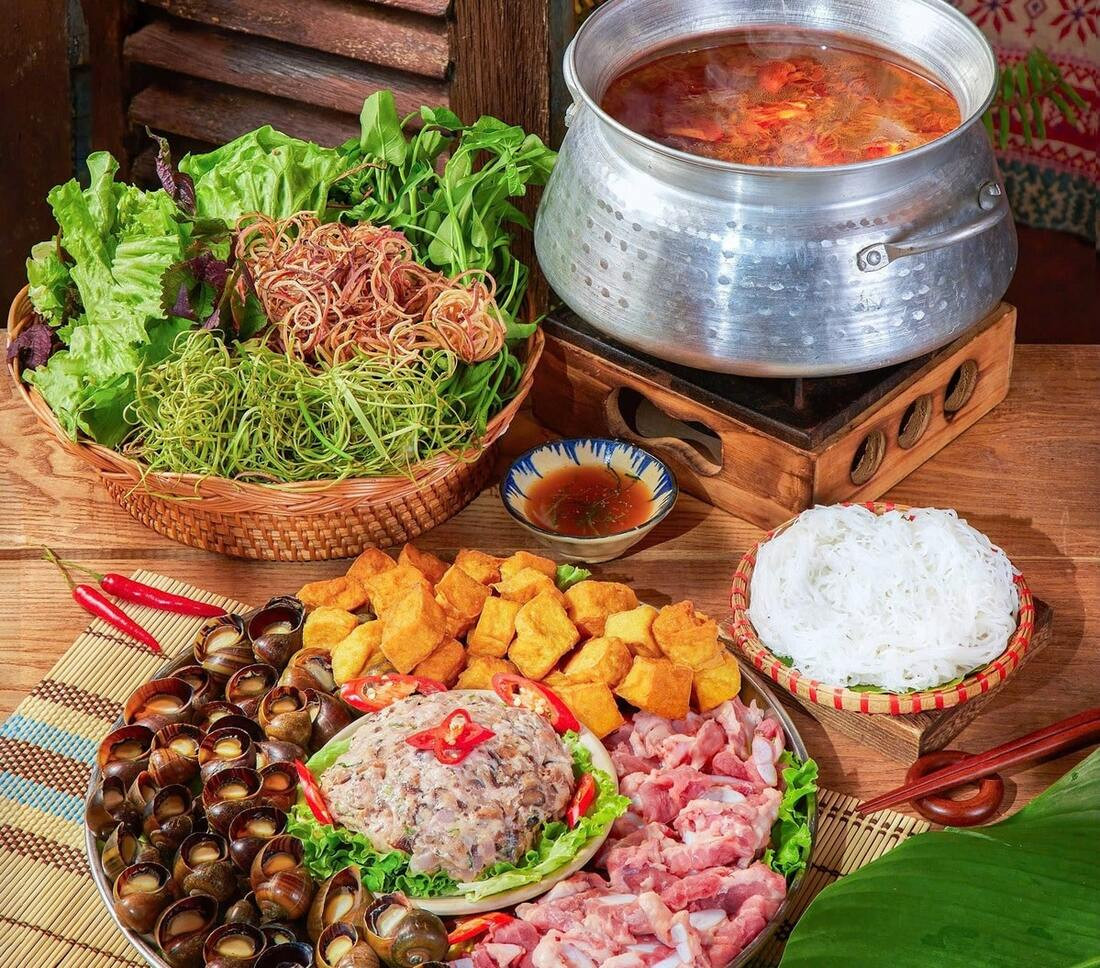 Không gian ẩm thực Tây Bắc tại Pao Quán