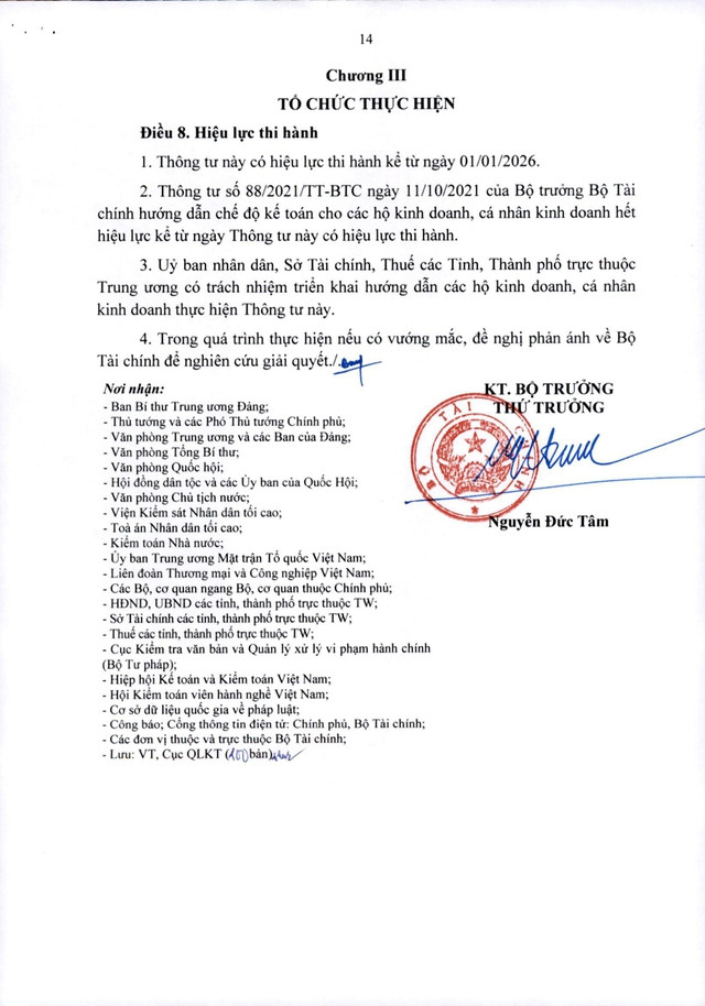 TOÀN VĂN: Thông tư 152/2025/TT-BTС hướng dẫn kế toán cho các hộ kinh doanh, cá nhân kinh doanh- Ảnh 14.