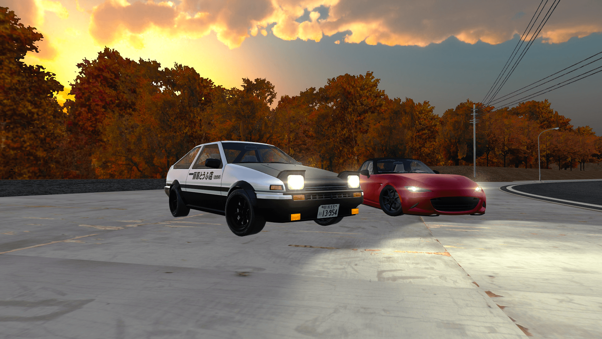 Giao diện trò chơi Initial Drift Online trên Steam