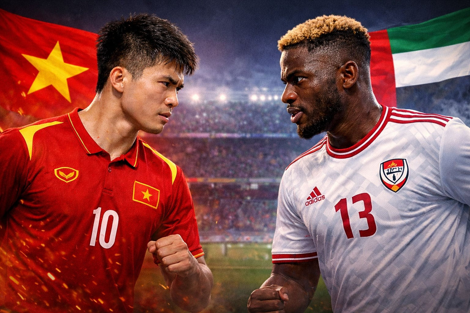 Trực tiếp cặp trận bán kết U23 Việt Nam vs UAE VTV FPT Play TV360 hôm nay 