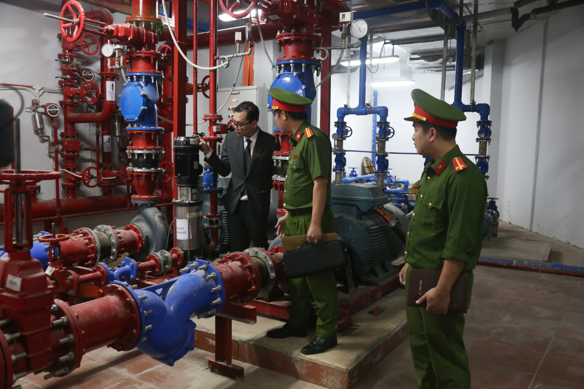 Lực lượng Cảnh sát PCCC kiểm tra công tác phòng cháy chữa cháy (1)