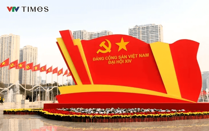 Sân khấu chương trình nghệ thuật Tầm nhìn mới, kỷ nguyên mới tại sân vận động Mỹ Đình