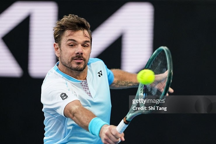Tay vợt Stan Wawrinka thể hiện bản lĩnh thượng thừa tại vòng 2 Australian Open 2026