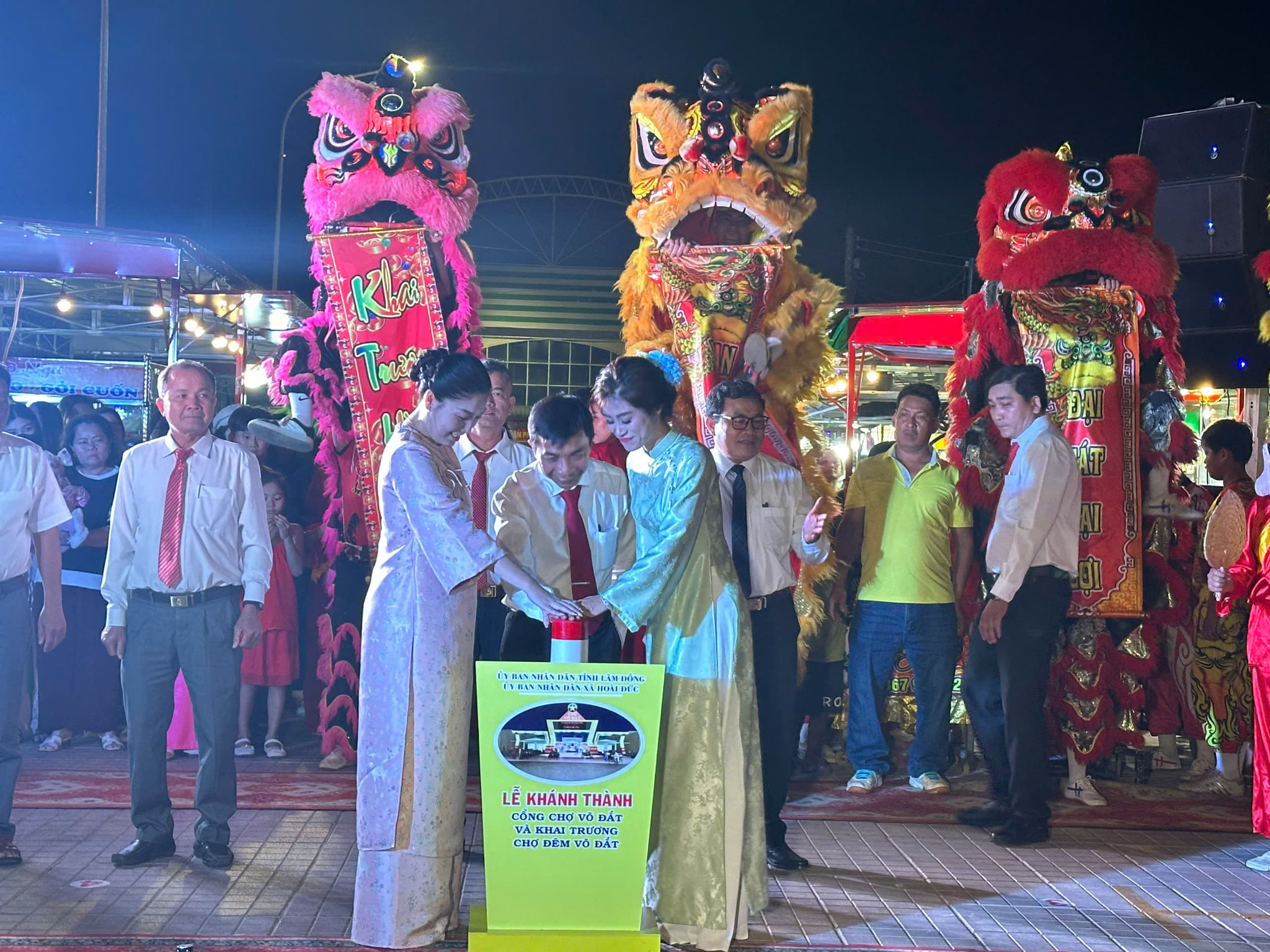 v khai trương chợ đêm Võ Đắt